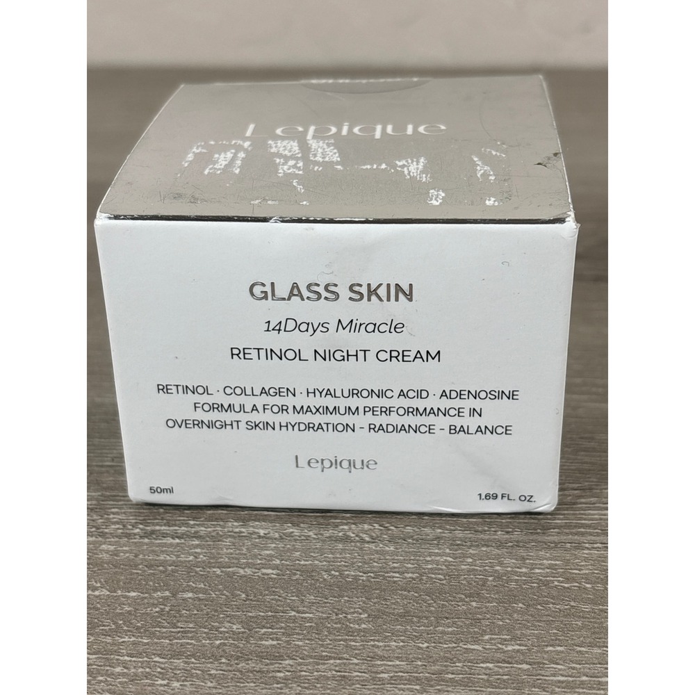 Lepique Glass Skin 14 Days Miracle Retinol Night Cream 50ml 1.69oz K-Beauty New
